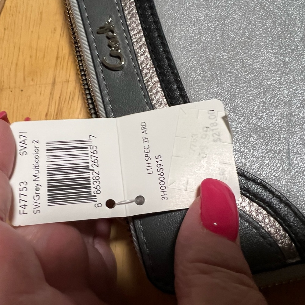 Zip around coach wallet new